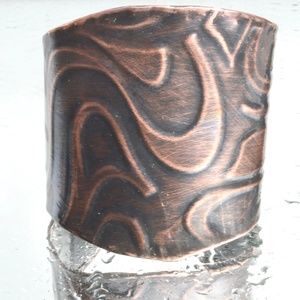 Psychedelic Hippie Copper Cuff Bracelet Boho 🌺HP